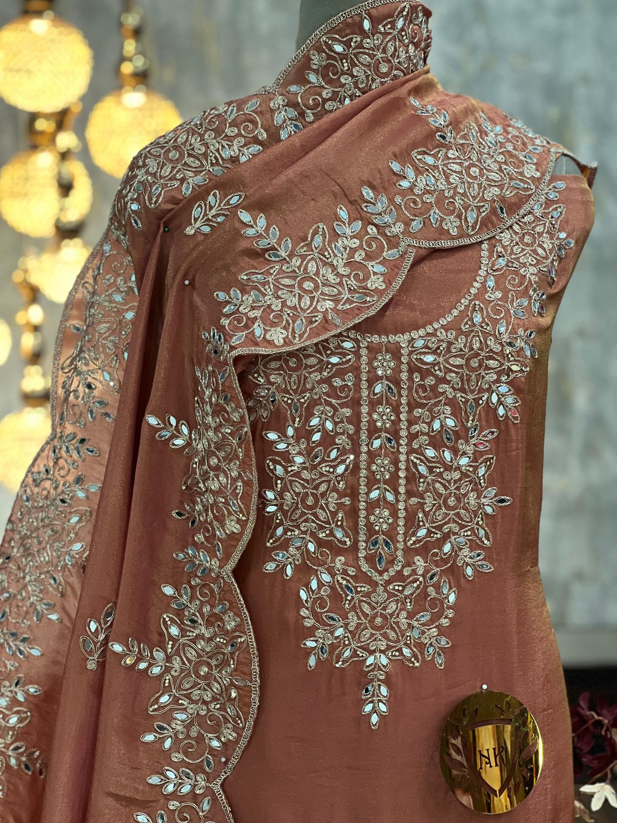 Shimmer Tissue Kurta Set