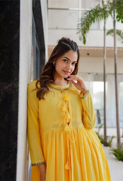 Yellow: Soft Cotton Fabric Kurti