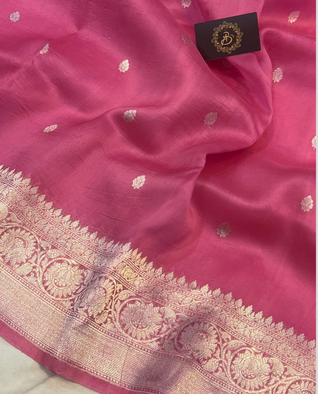 Pure Khaddi Semi Georgette Silk Saree