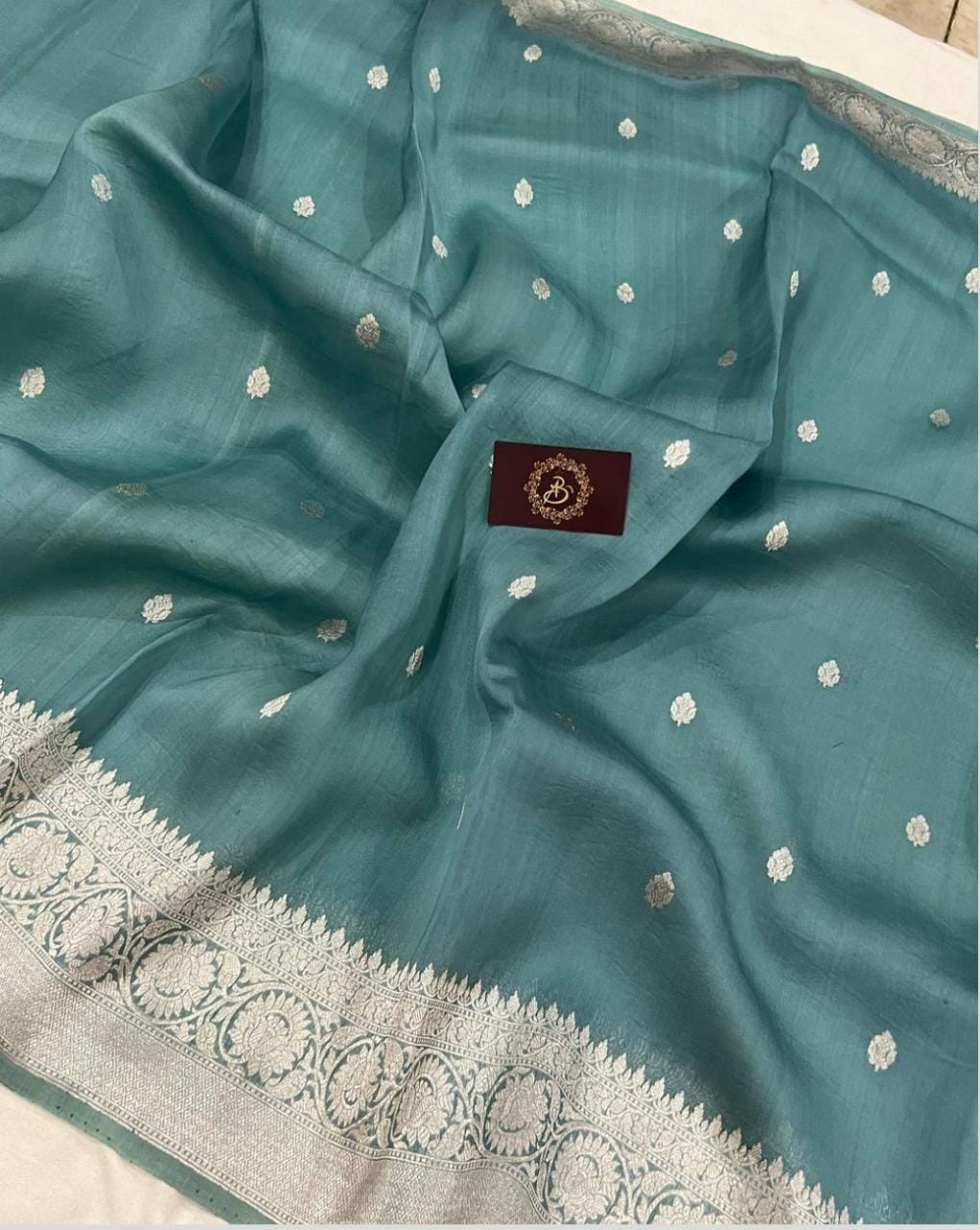 Pure Khaddi Semi Georgette Silk Saree