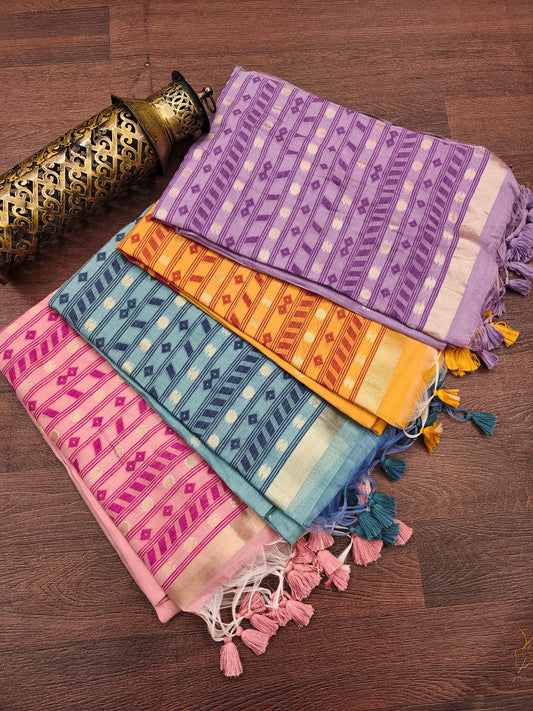 Premium Soft Mul Cotton Saree