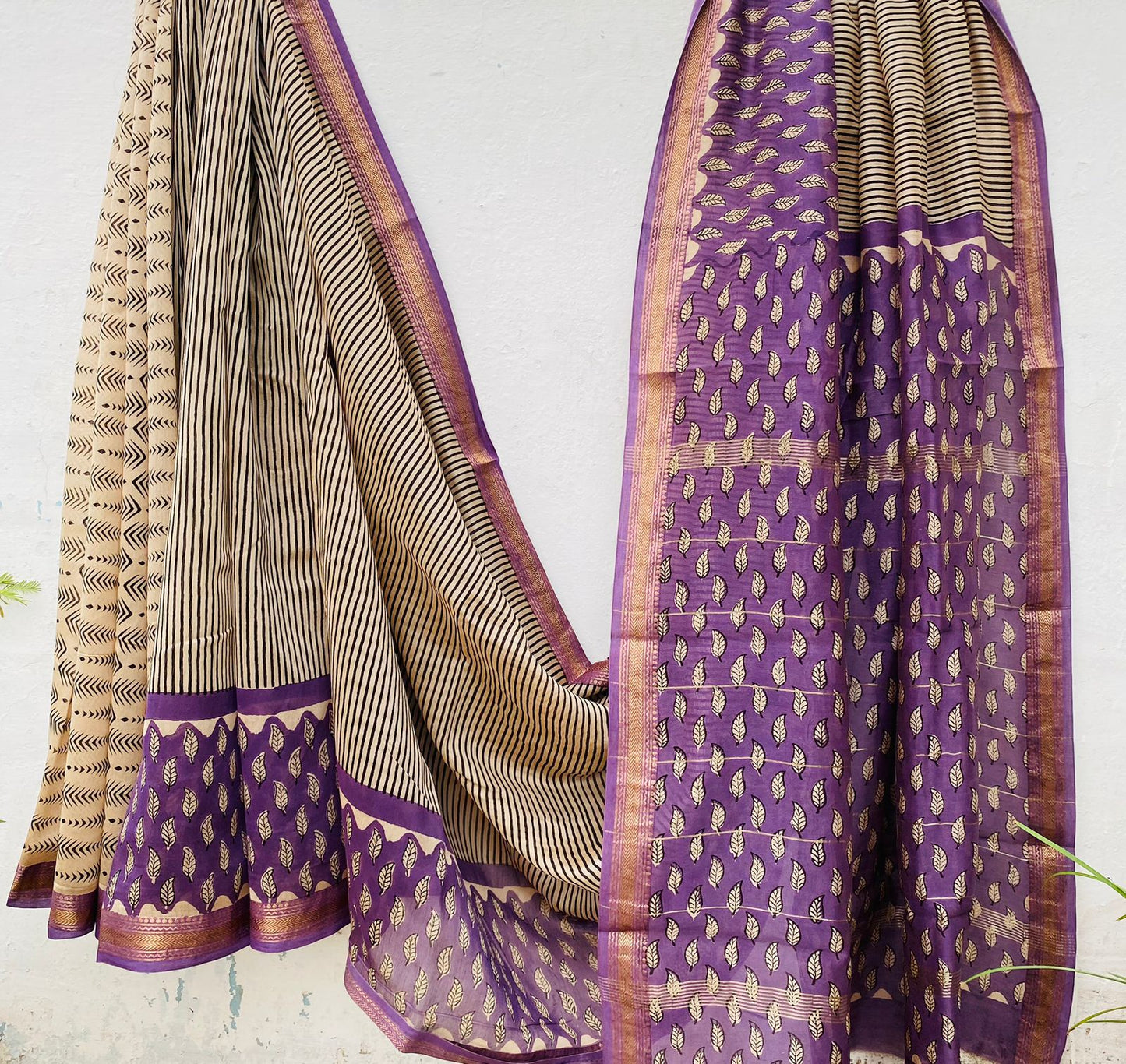 Beautifully Crafted Maheshwari Silk Saree