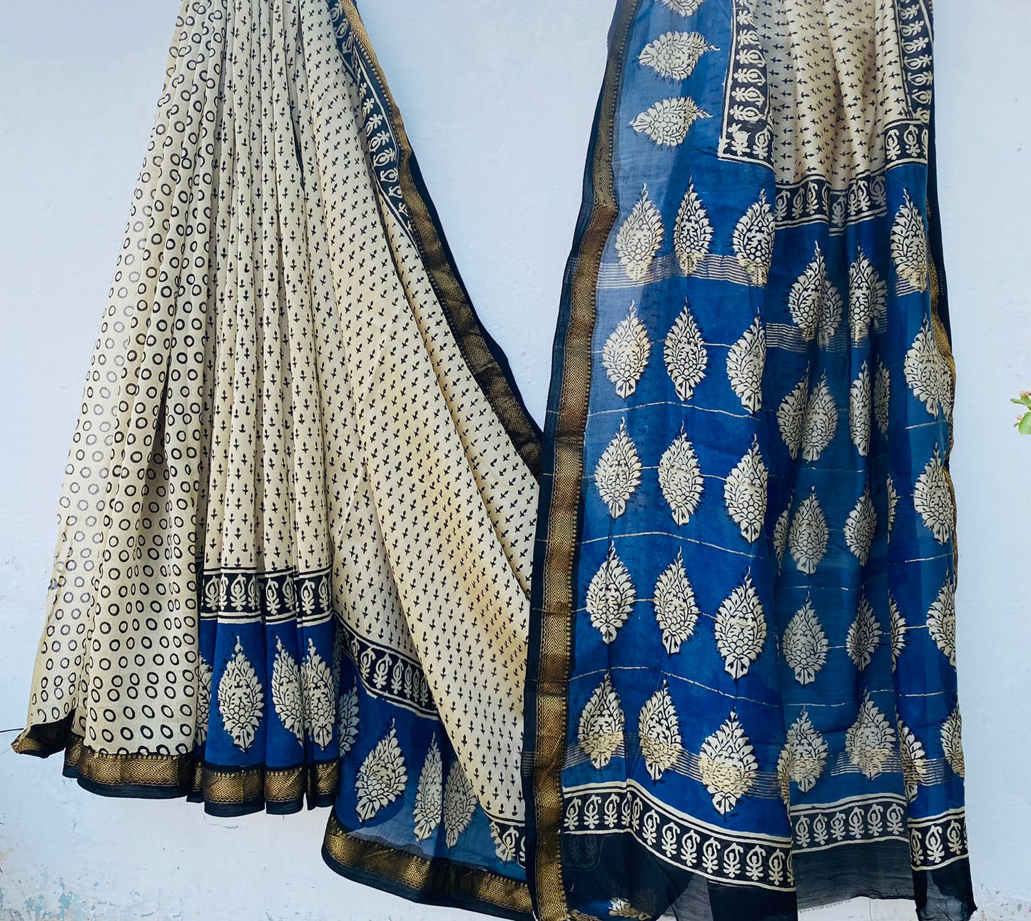 Beautifully Crafted Maheshwari Silk Saree