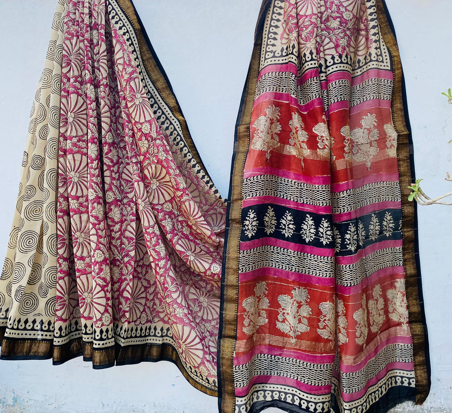 Beautifully Crafted Maheshwari Silk Saree