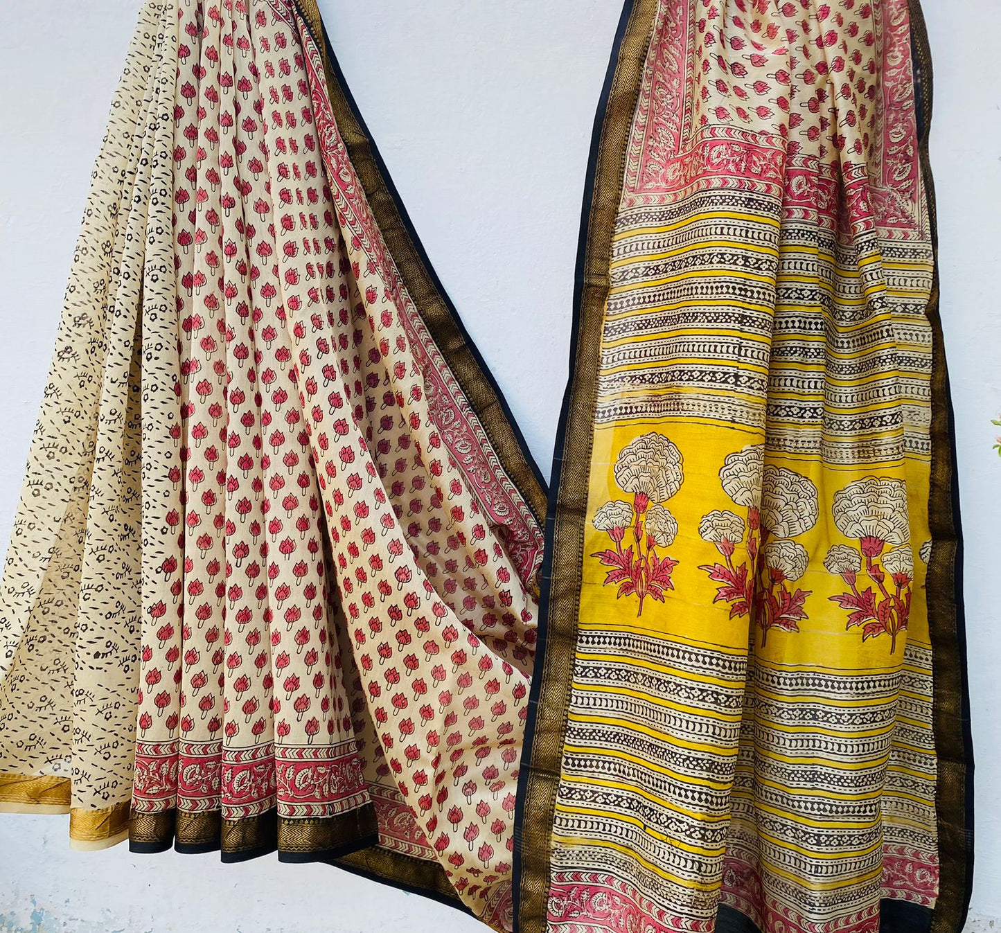 Beautifully Crafted Maheshwari Silk Saree