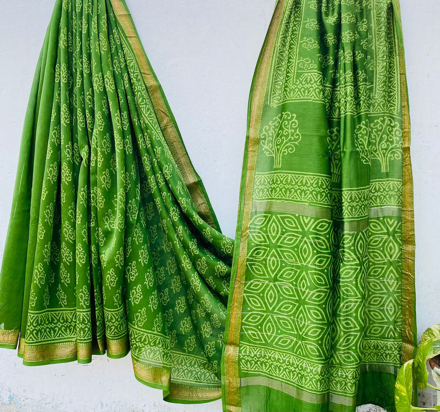 Beautifully Crafted Maheshwari Silk Saree