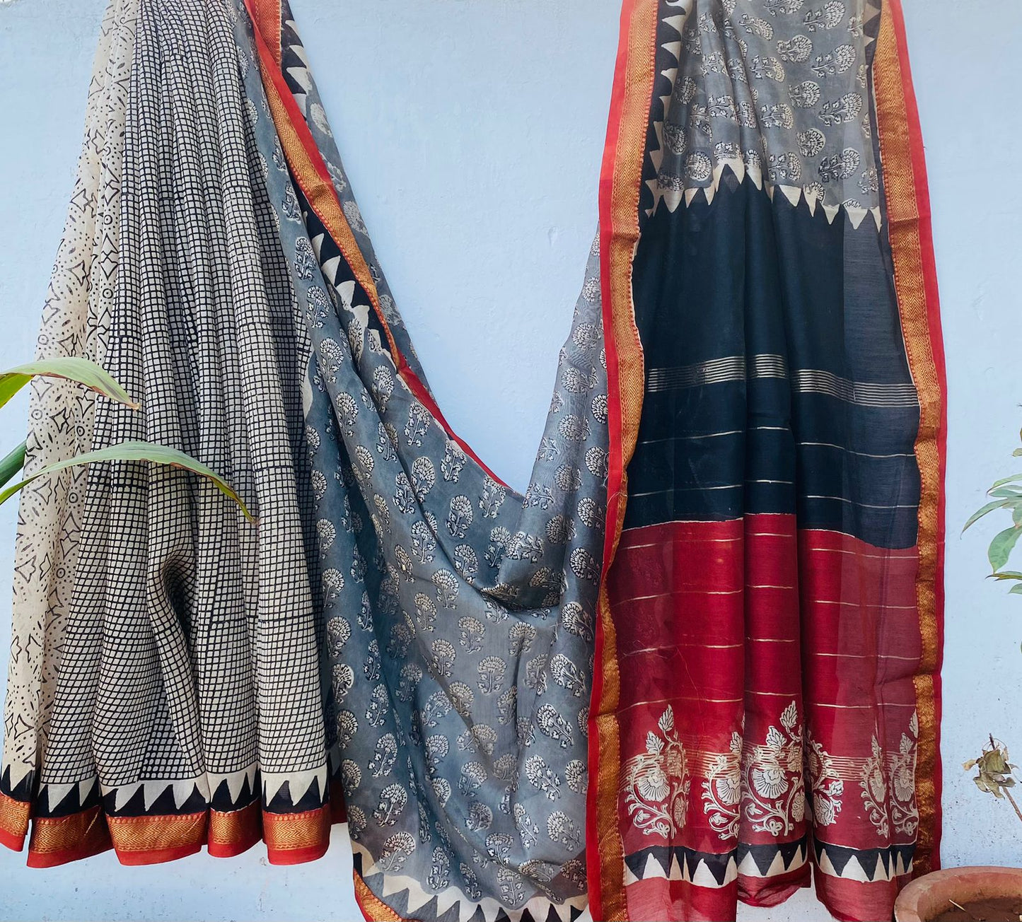 Beautifully Crafted Maheshwari Silk Saree