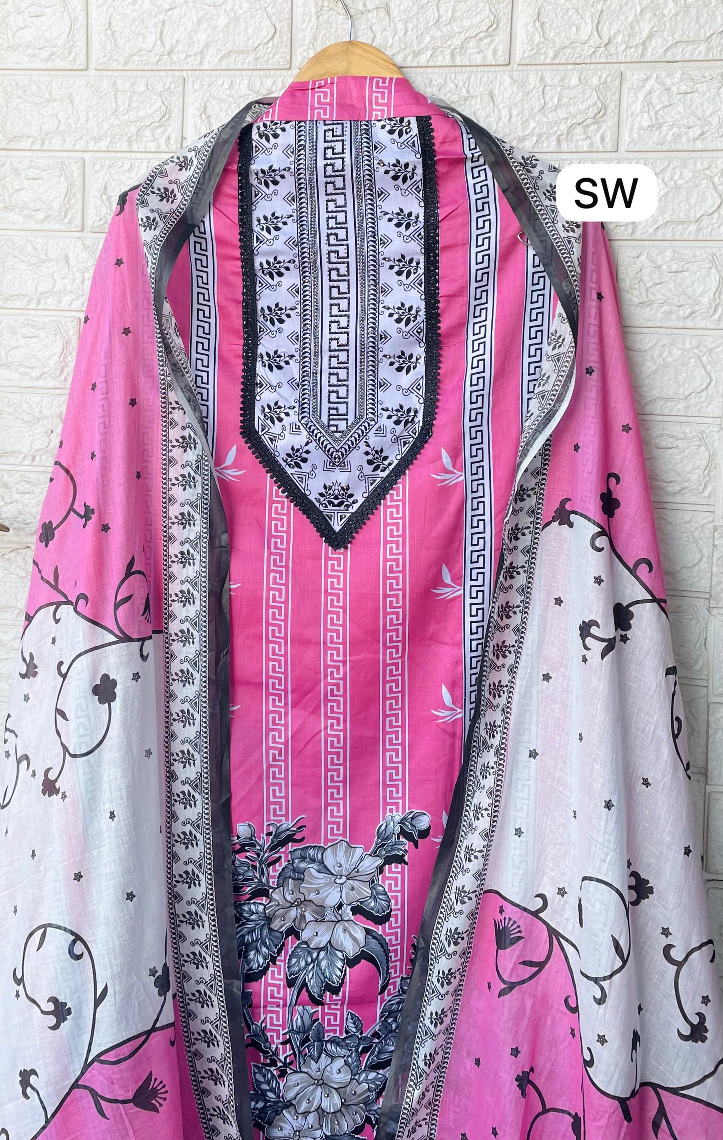 Pakistani Print – Pure Cotton Unstitched Suit Set