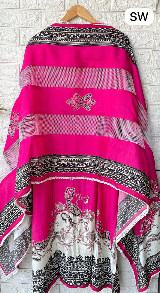 Pakistani Print – Modal Muslin Semi-Stitched Suit Set