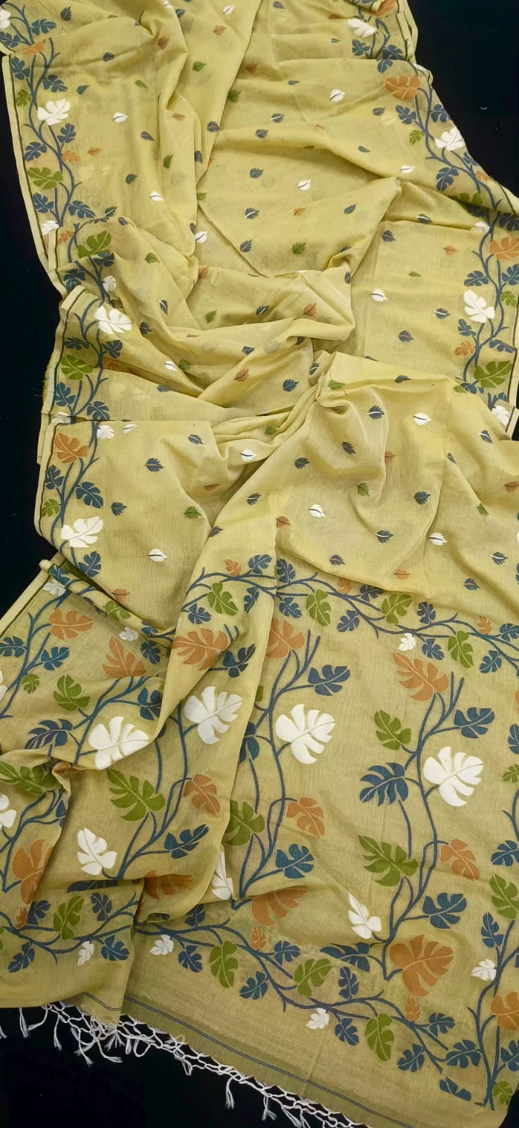 Exclusive Pure Khadi Cotton Handwoven Saree