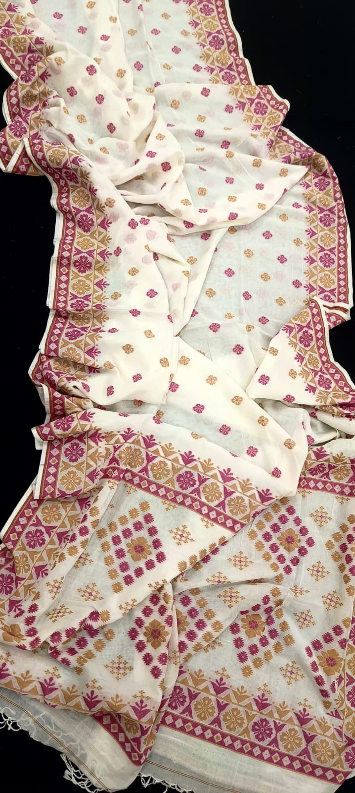 Exclusive Pure Khadi Cotton Handwoven Saree