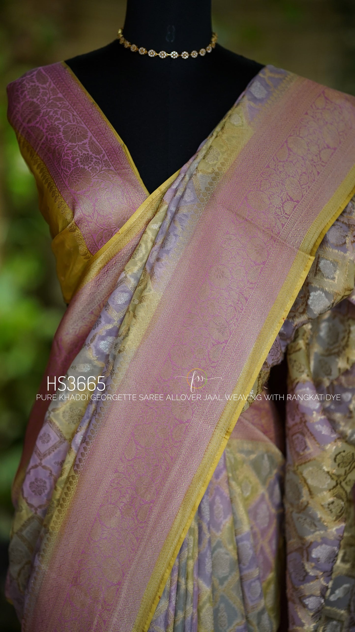 Rangkat Royale Collection: Pure Khaddi Georgette Saree