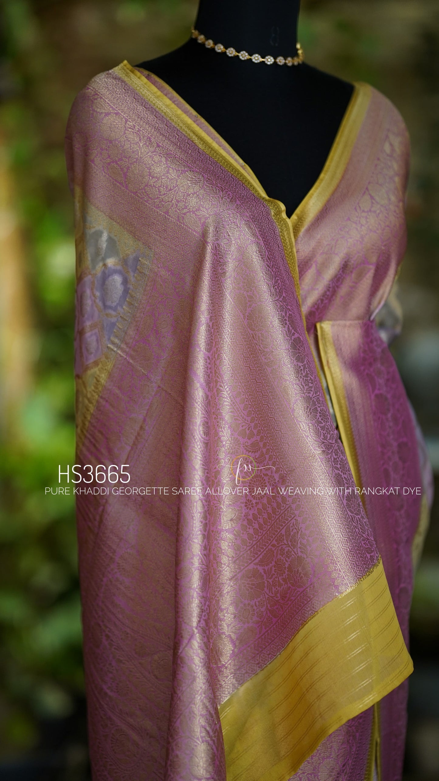 Rangkat Royale Collection: Pure Khaddi Georgette Saree