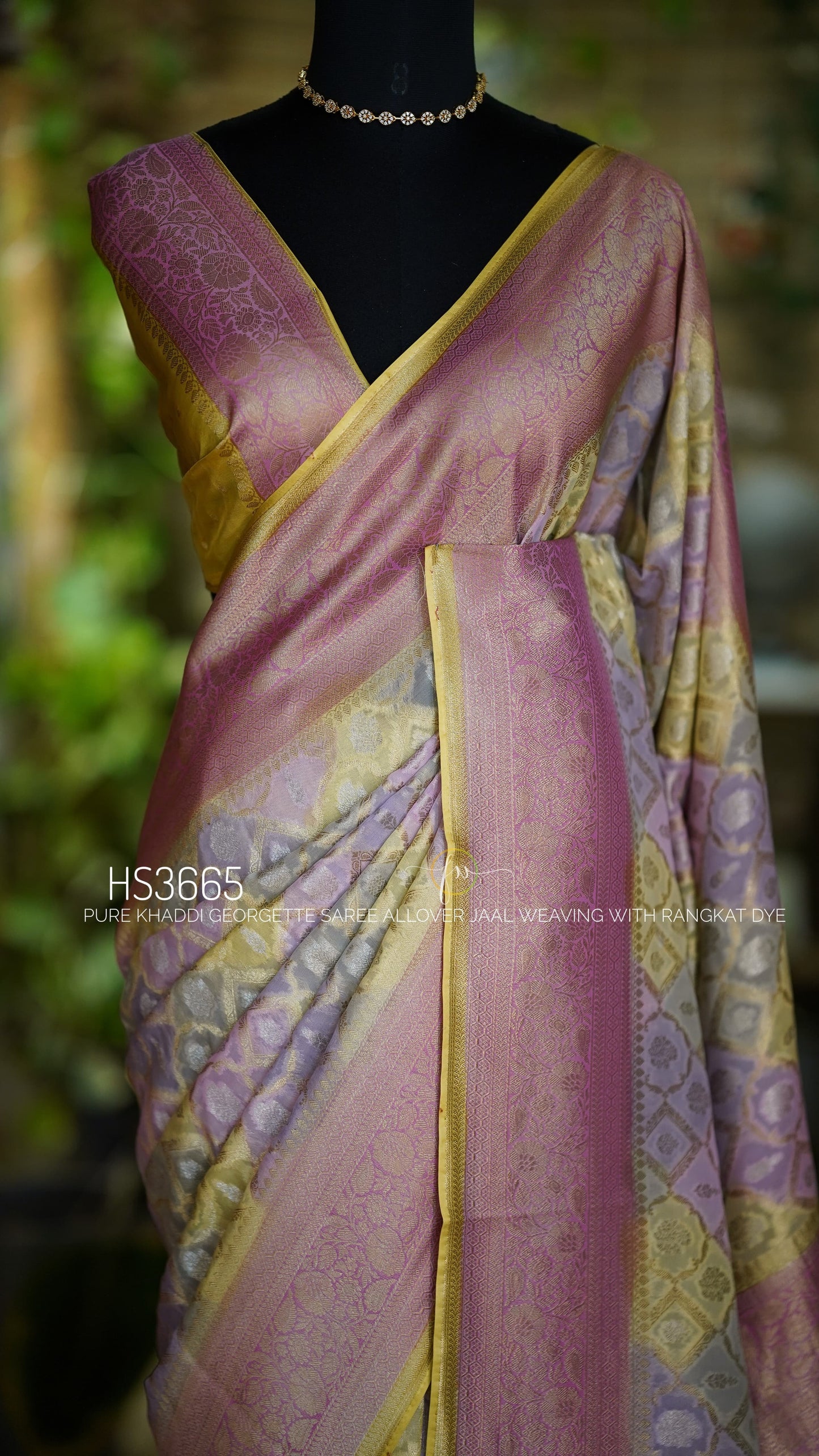 Rangkat Royale Collection: Pure Khaddi Georgette Saree