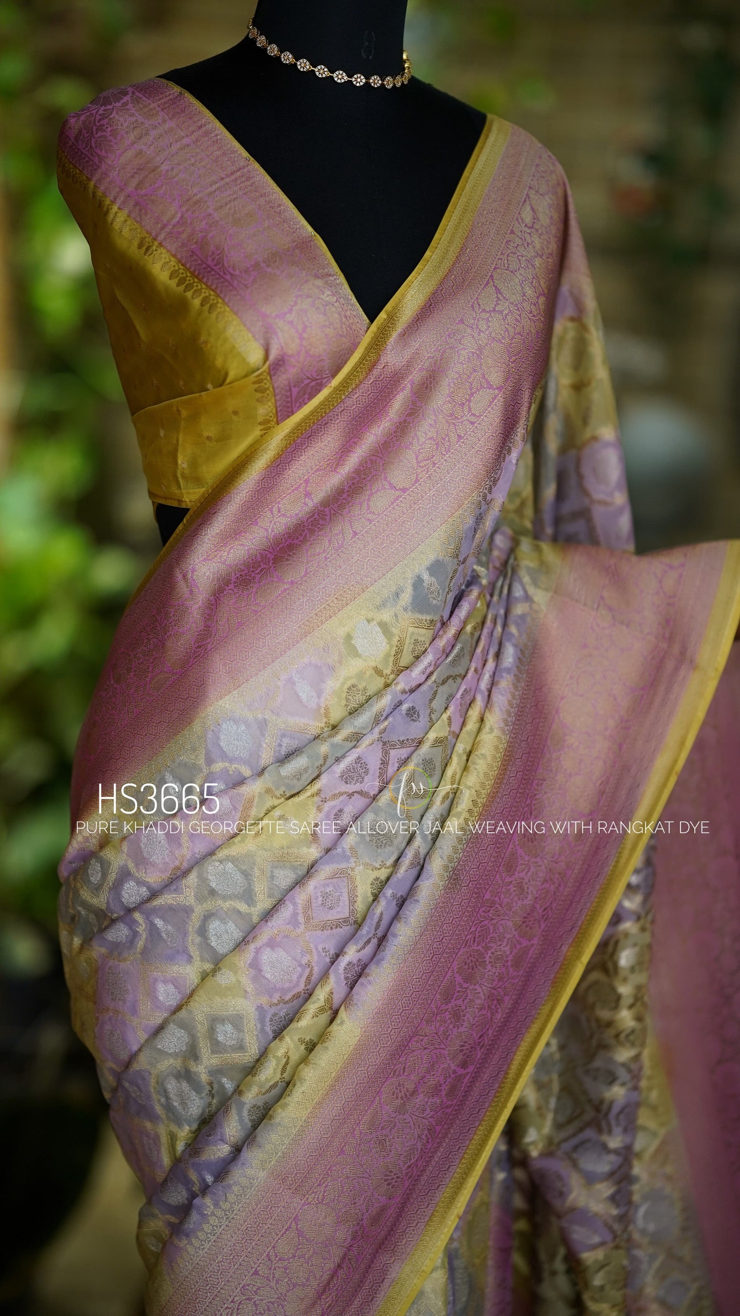 Rangkat Royale Collection: Pure Khaddi Georgette Saree