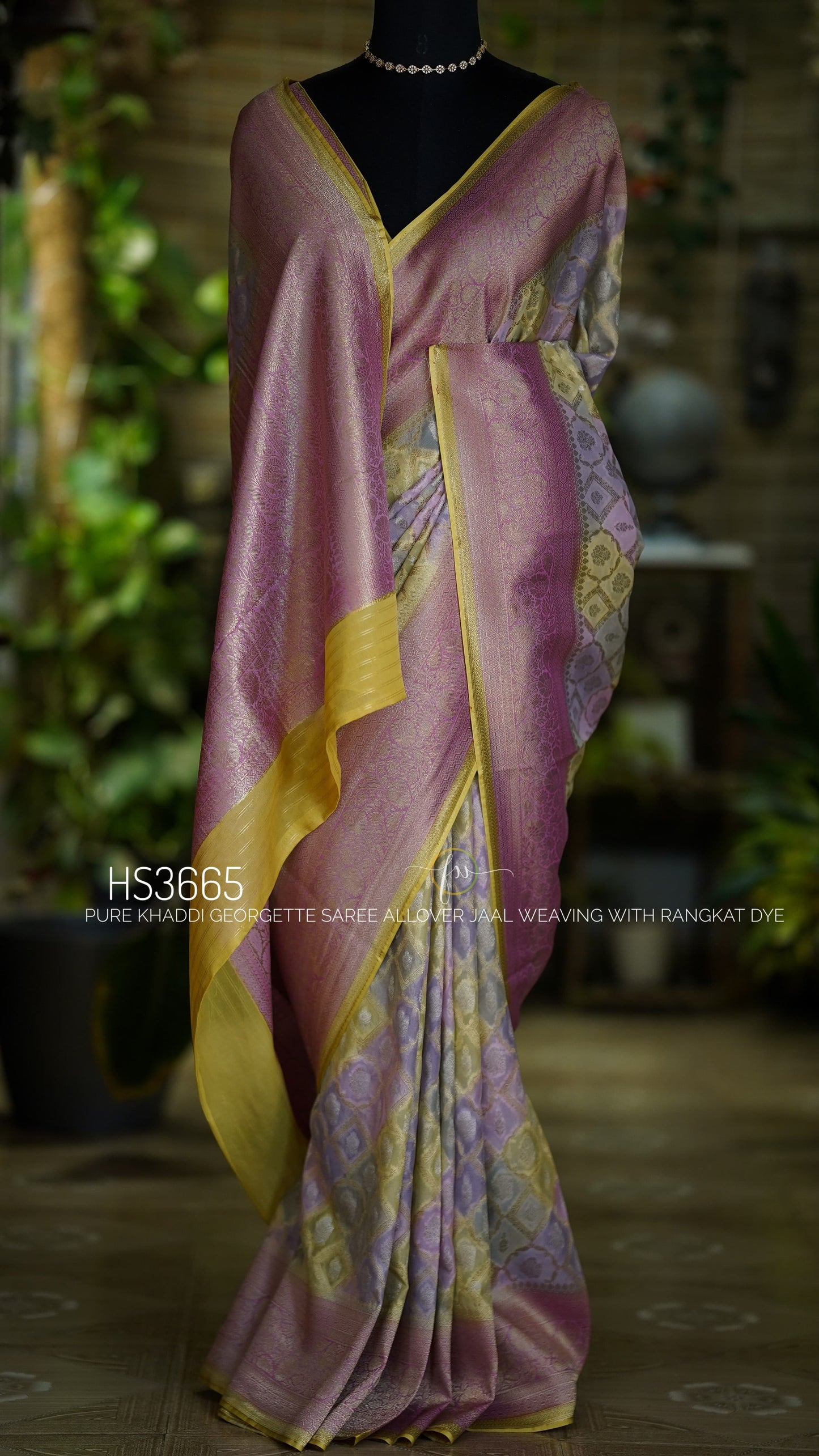 Rangkat Royale Collection: Pure Khaddi Georgette Saree