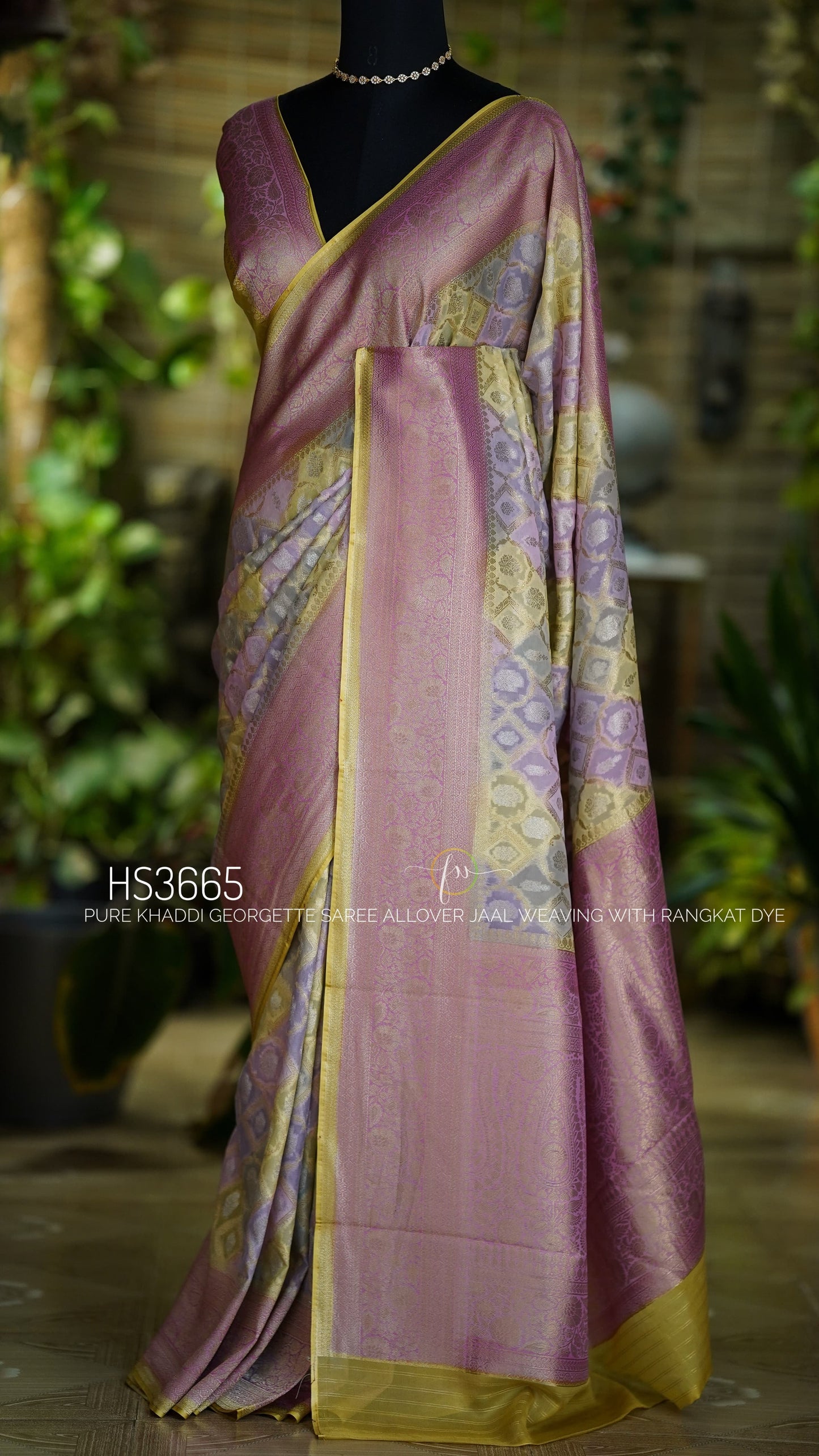 Rangkat Royale Collection: Pure Khaddi Georgette Saree