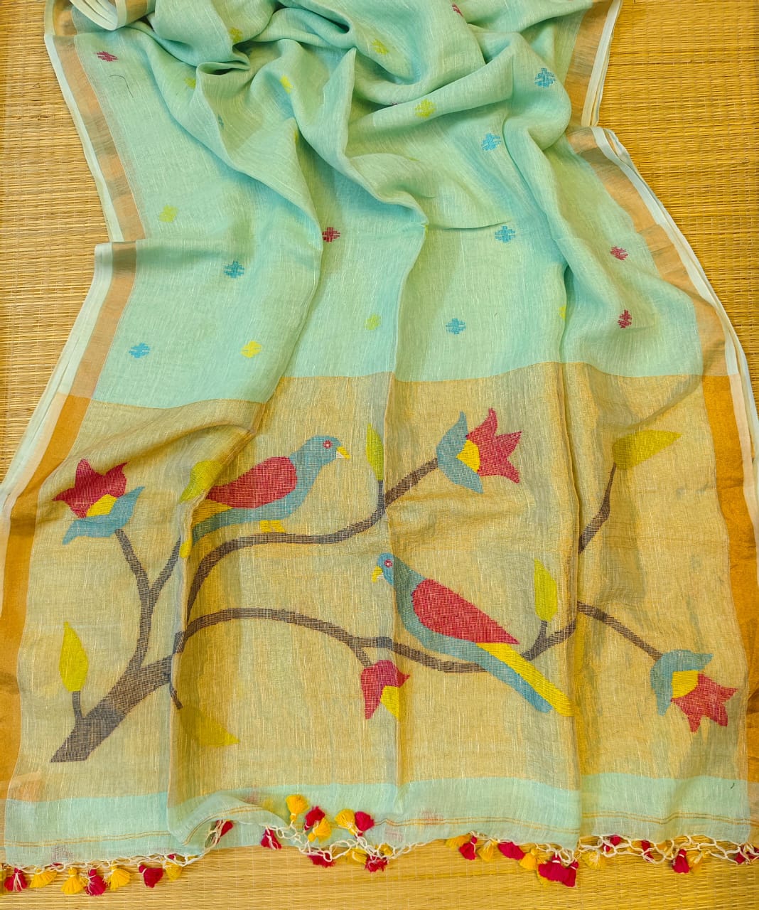 Exclusive Paithani Linen Saree