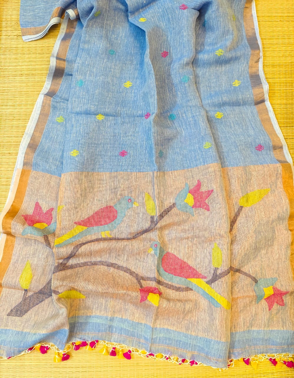 Exclusive Paithani Linen Saree