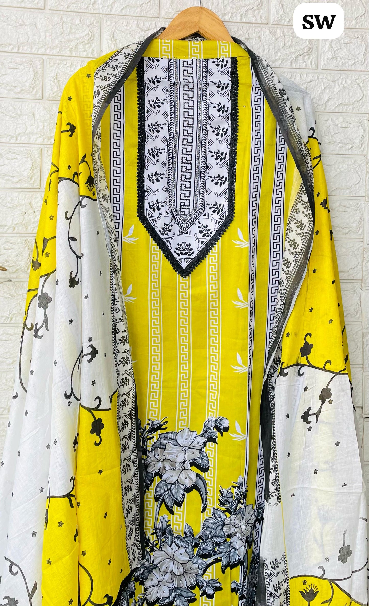 Pakistani Print – Pure Cotton Unstitched Suit Set