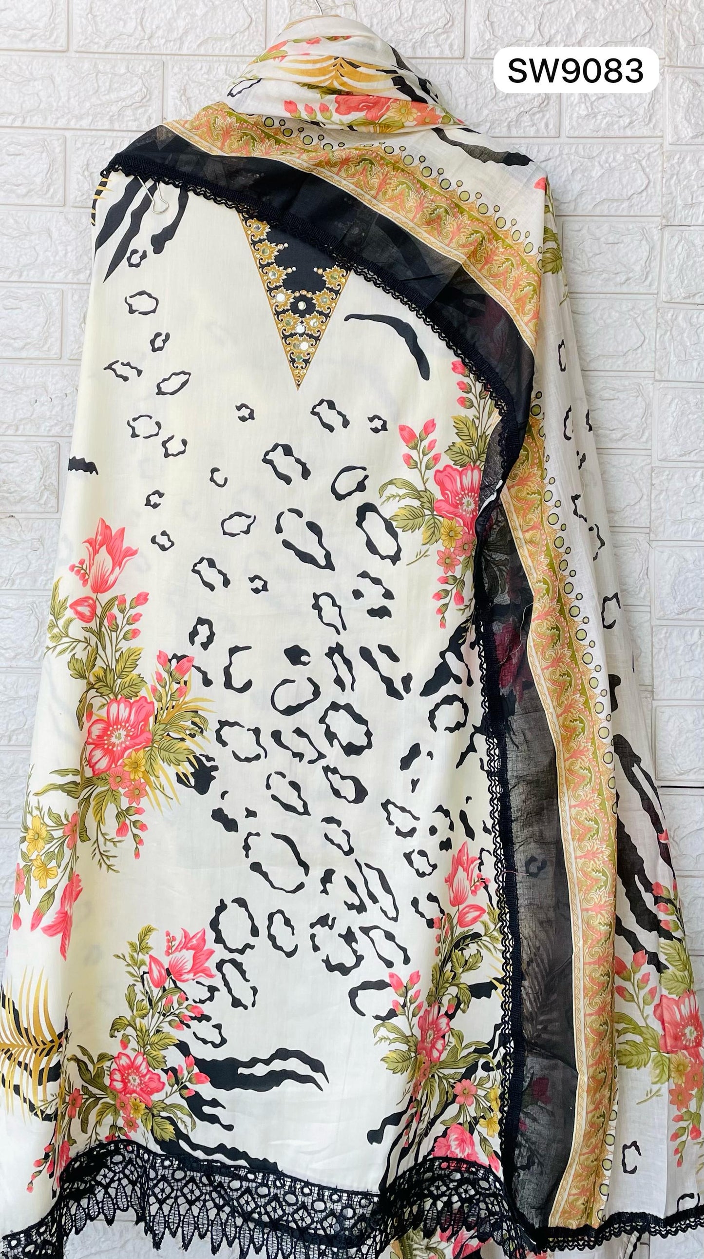 Pakistani Print – Unstitched Cotton Suit Set