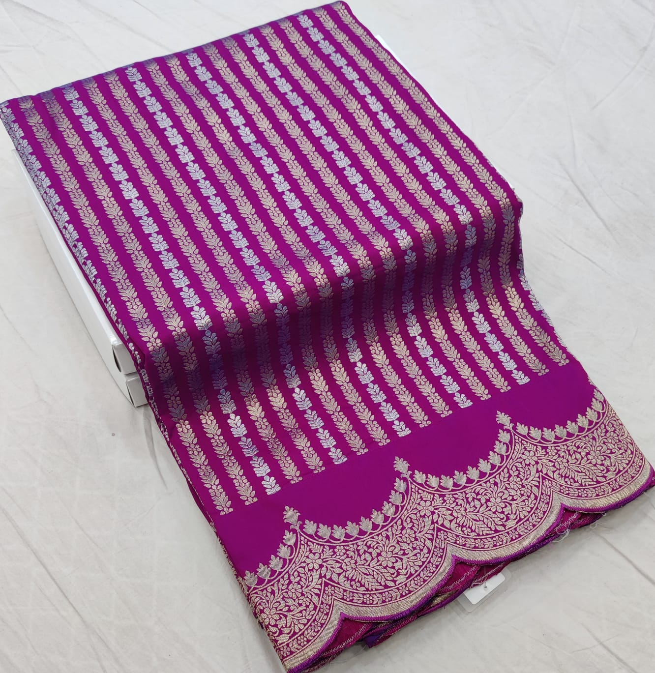 Latest Cut-Work Banarasi Soft Silk Saree