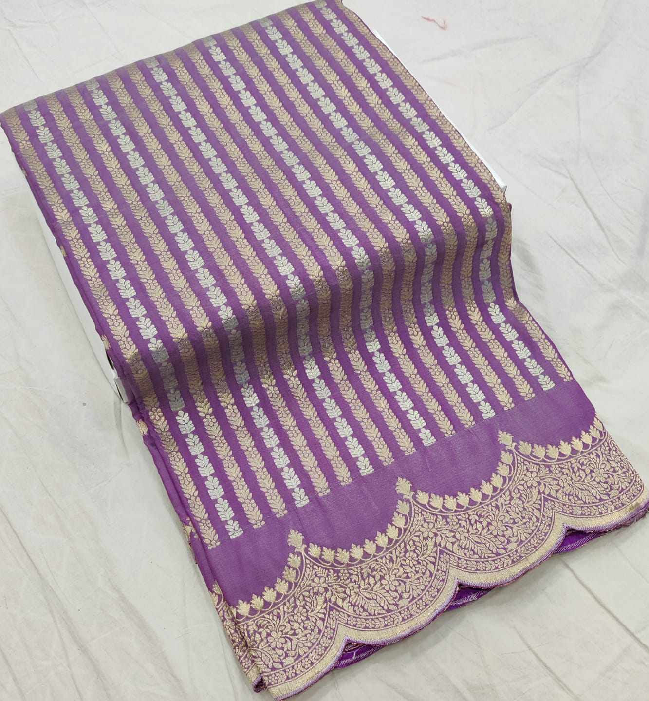 Latest Cut-Work Banarasi Soft Silk Saree