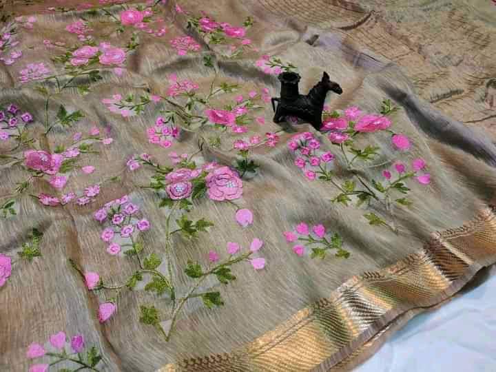 Pure Kota Linen Saree