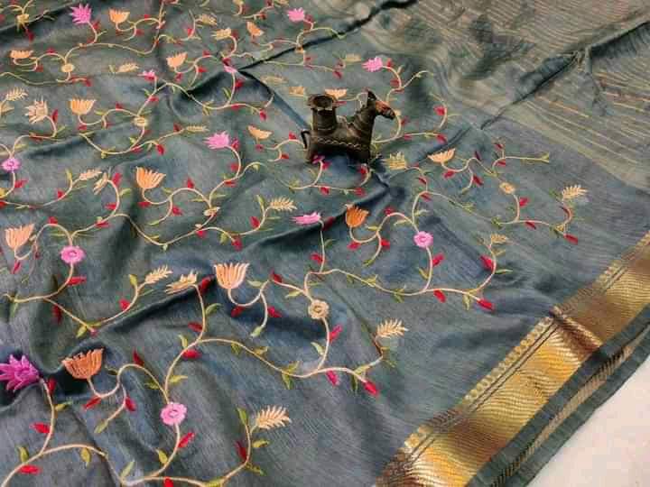 Pure Kota Linen Saree