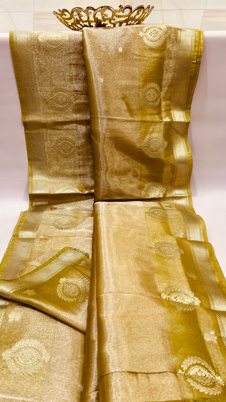 Exclusive Handloom Banarasi Semi Tissue Silk Sarees