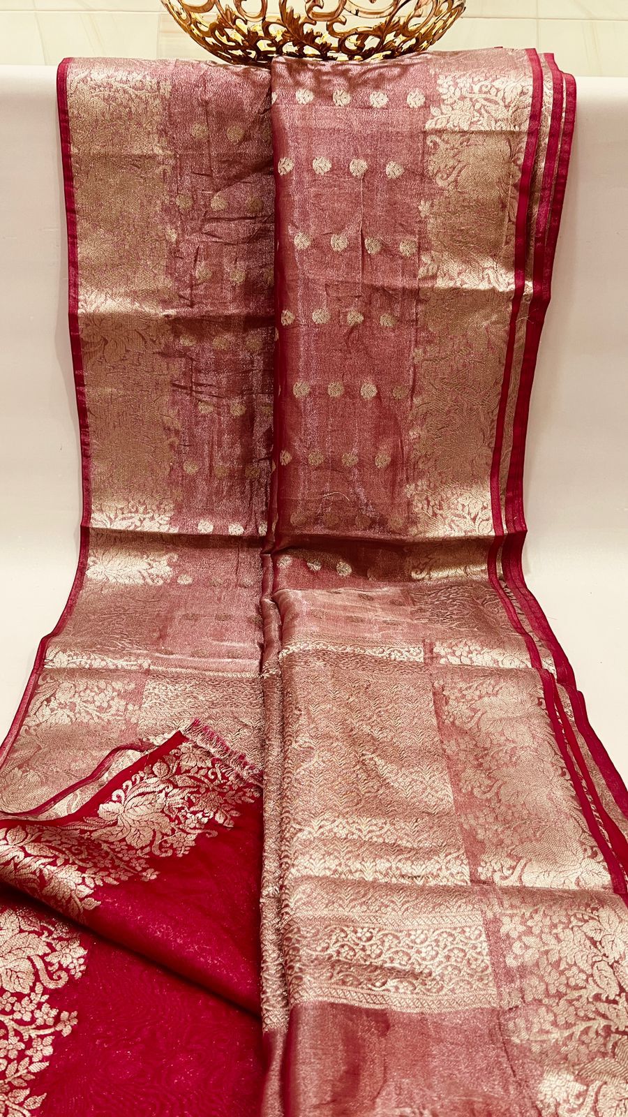 Exclusive Handloom Banarasi Semi Tissue Silk Sarees