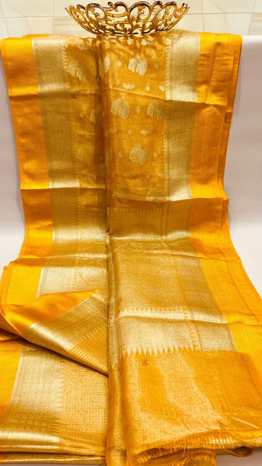 Exclusive Handloom Banarasi Semi Tissue Silk Sarees