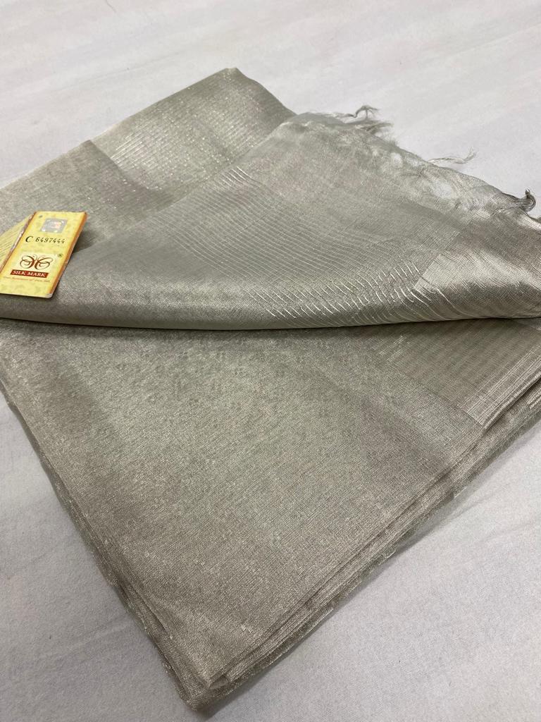 Pure Tussar Tissue Uswa Design Silk Saree