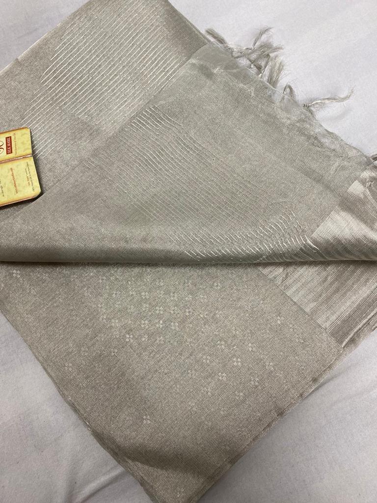 Pure Tussar Tissue Uswa Design Silk Saree