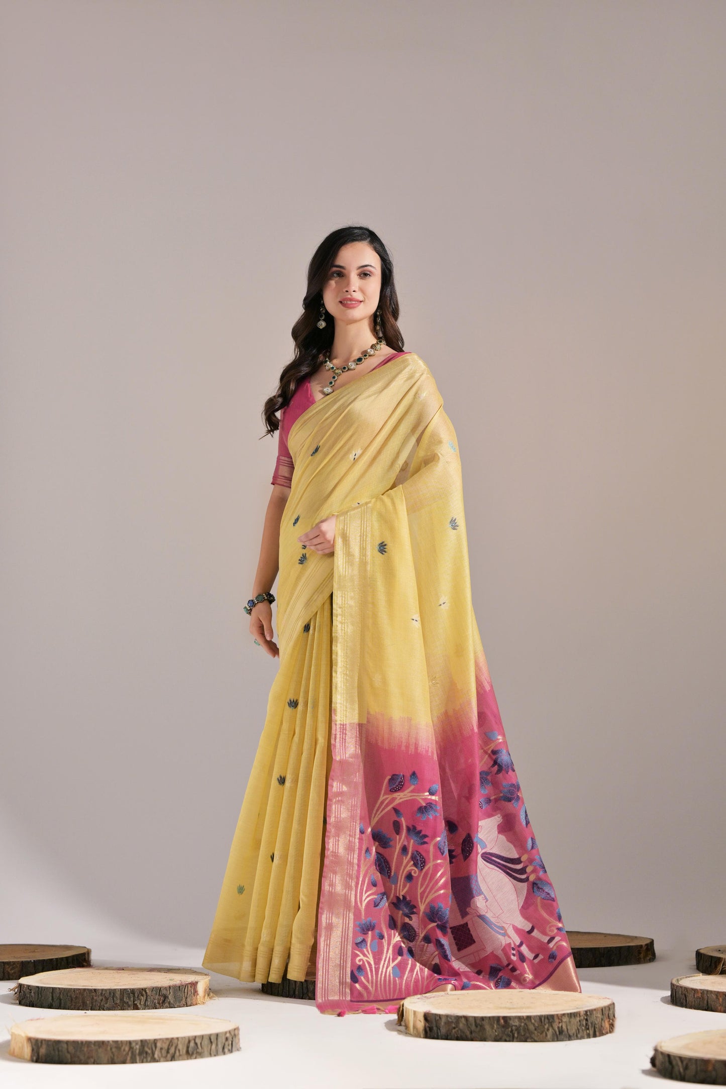 Premium Soft Muga Cotton Saree