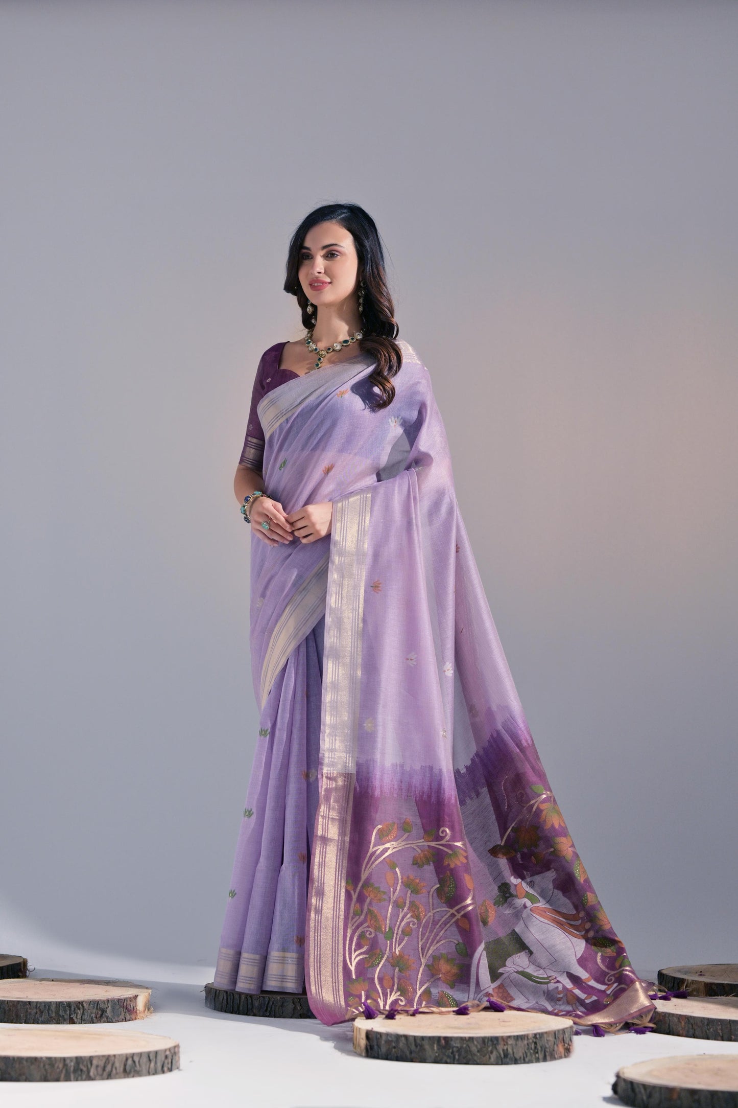 Premium Soft Muga Cotton Saree