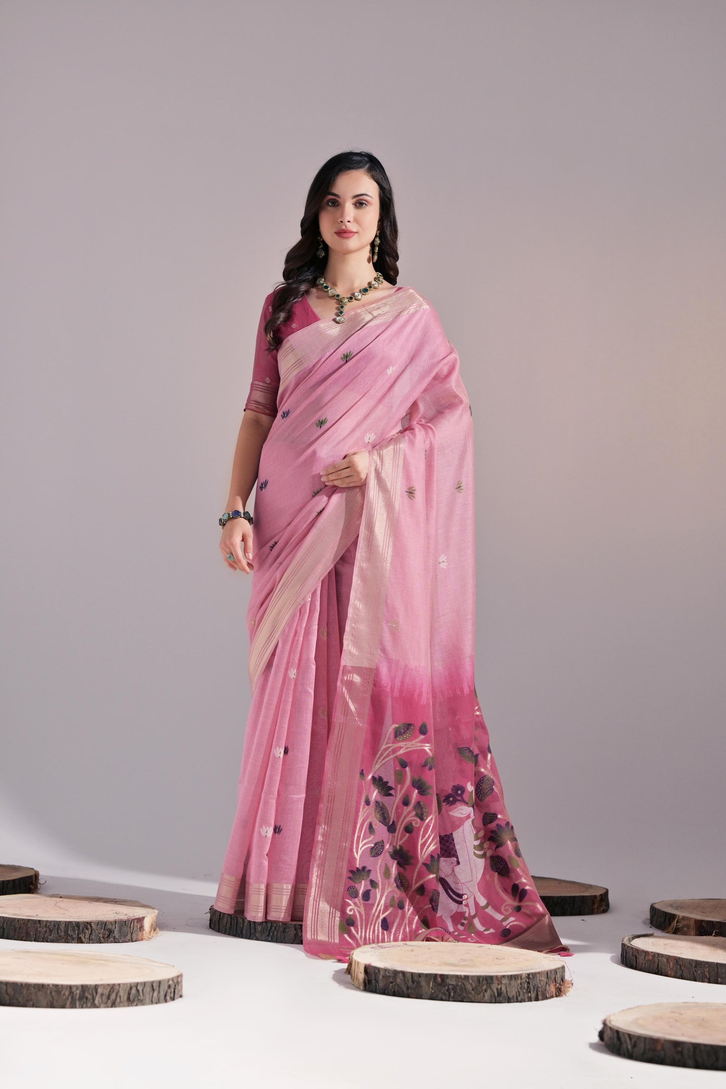 Premium Soft Muga Cotton Saree