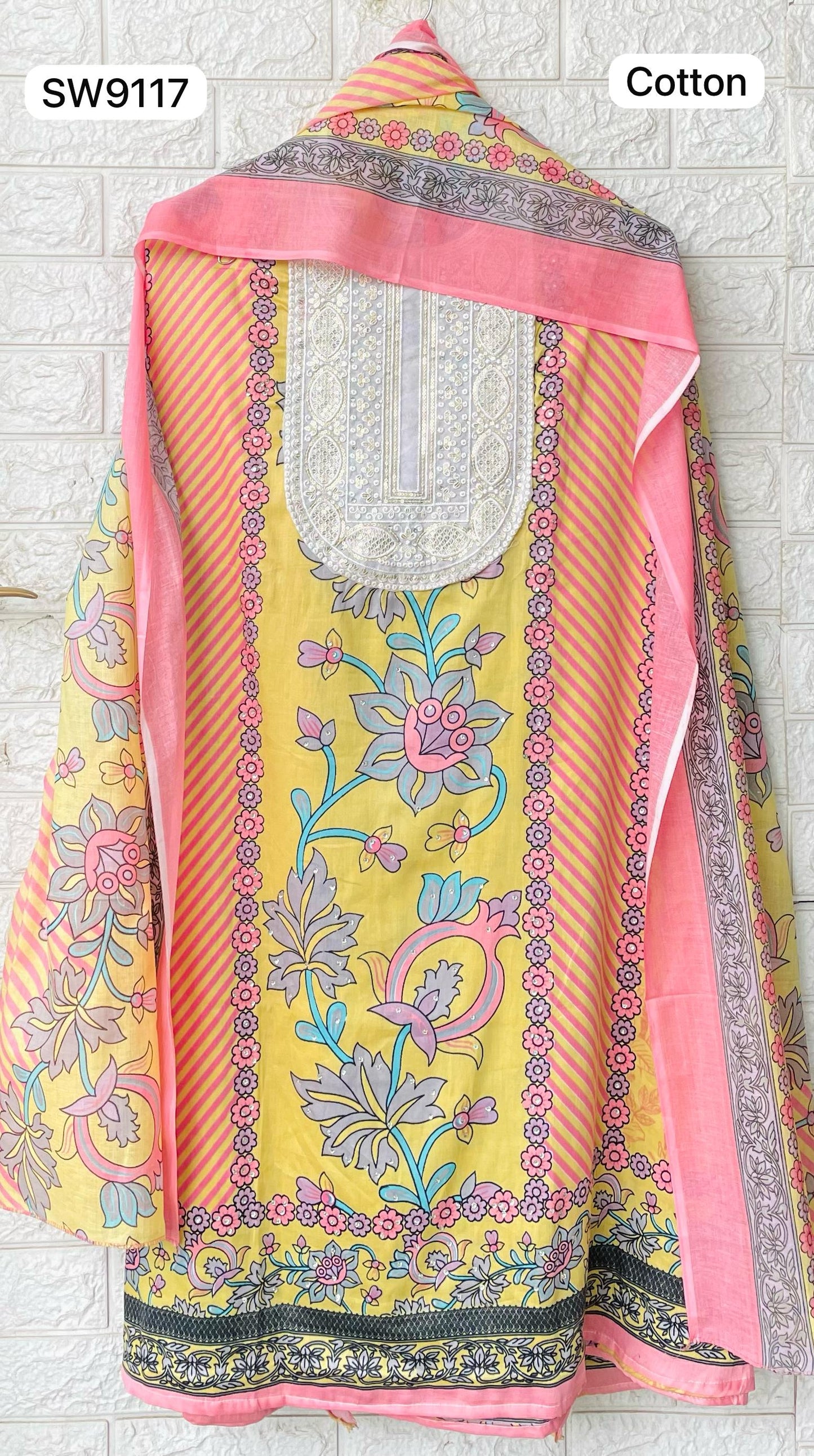 Pure Cotton Printed Unstitched Suit Set