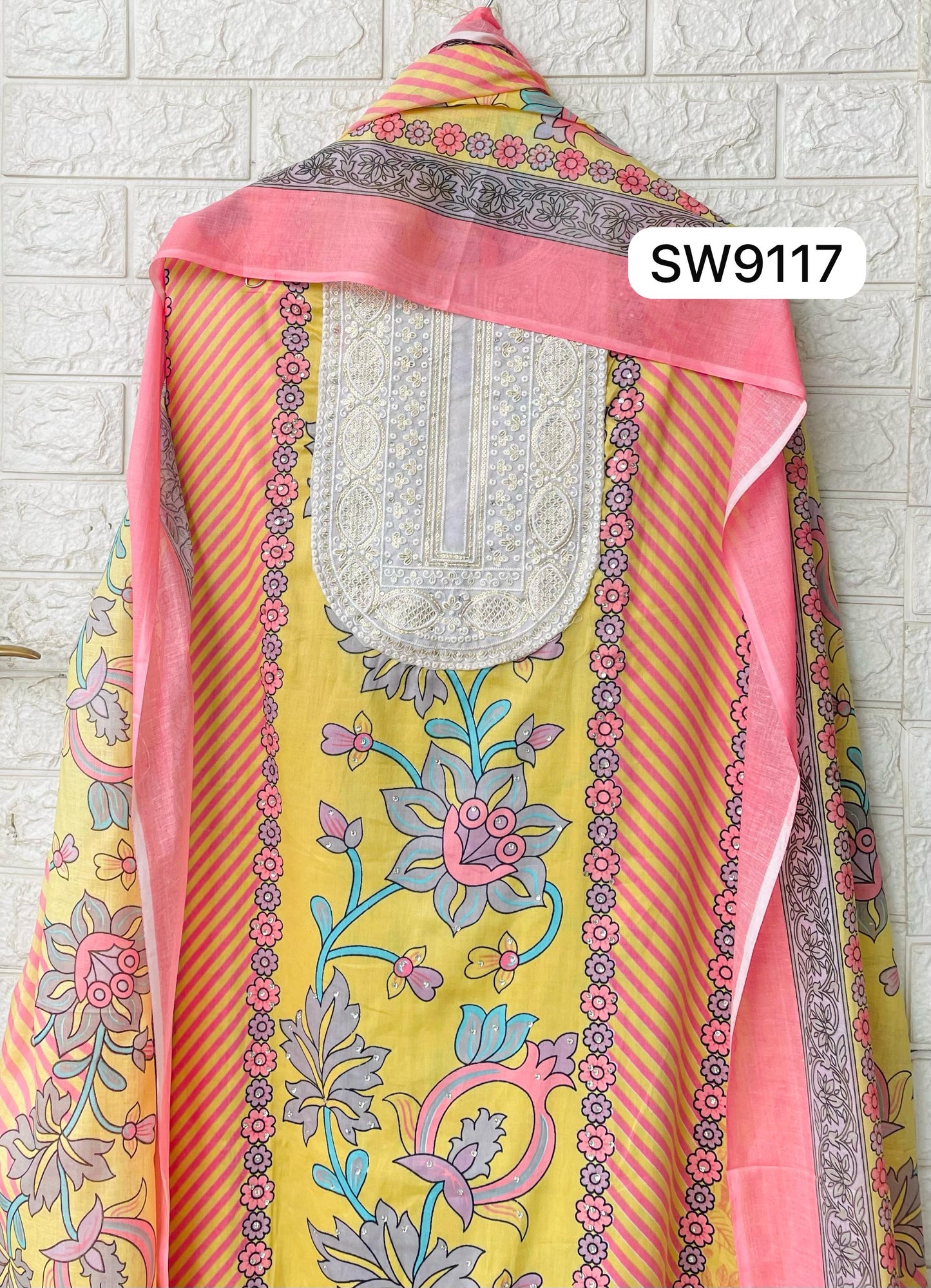 Pure Cotton Printed Unstitched Suit Set