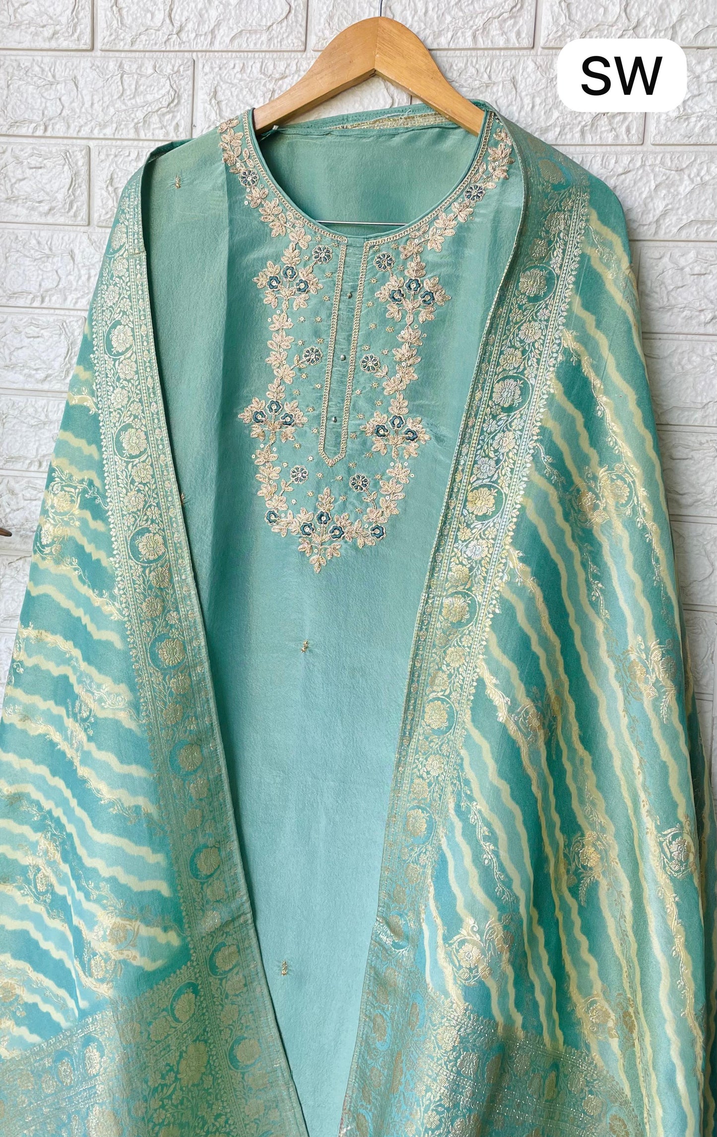 Elegant Silk Unstitched Suit