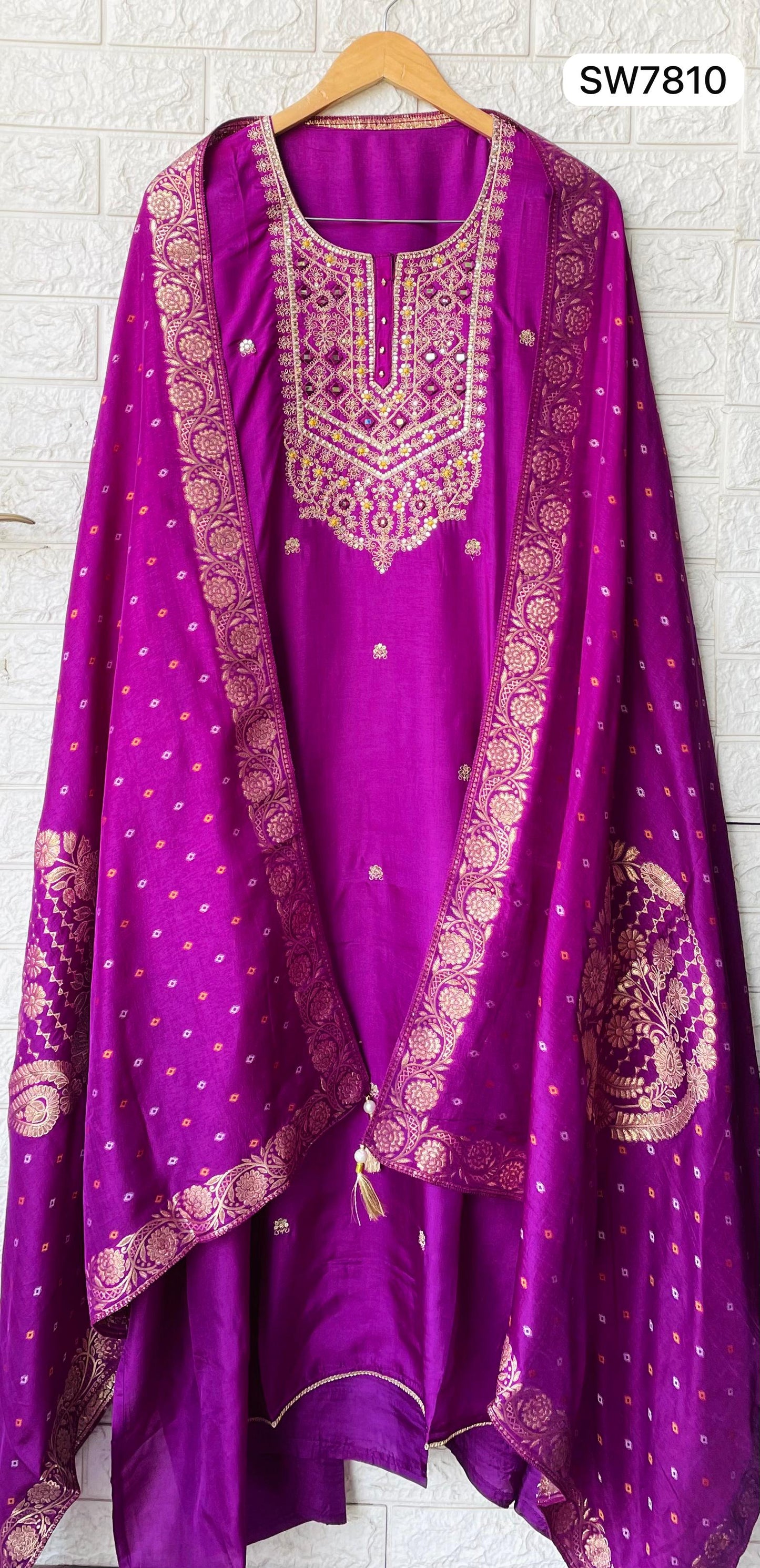 Luxurious Silk Unstitched Suit