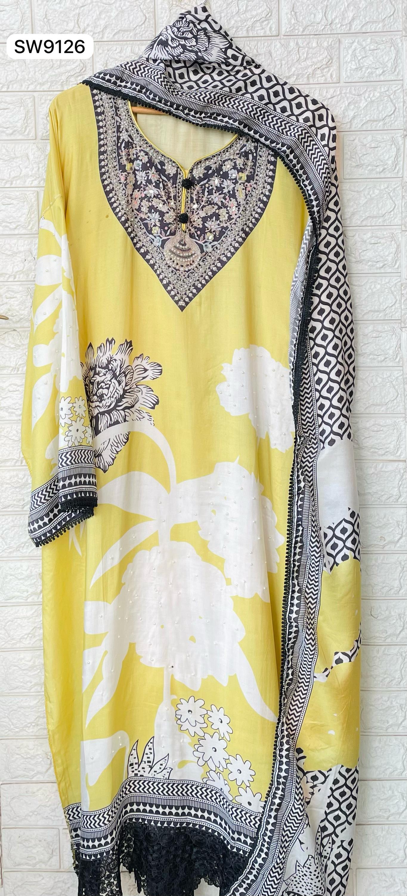 Elegant Pure Muslin Digital Print Suit