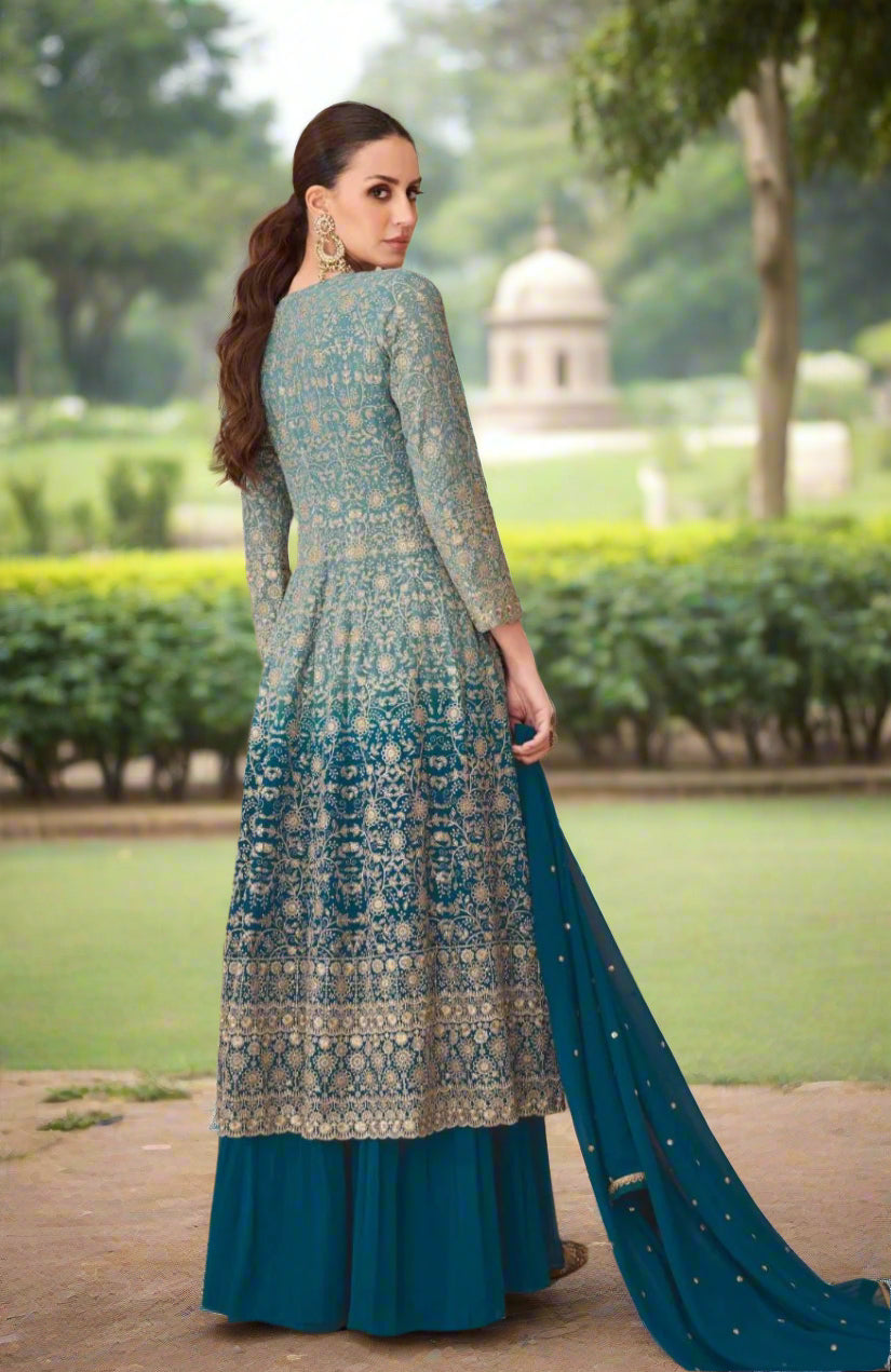 Aayat - Georgette Shirt with intricate embroidery